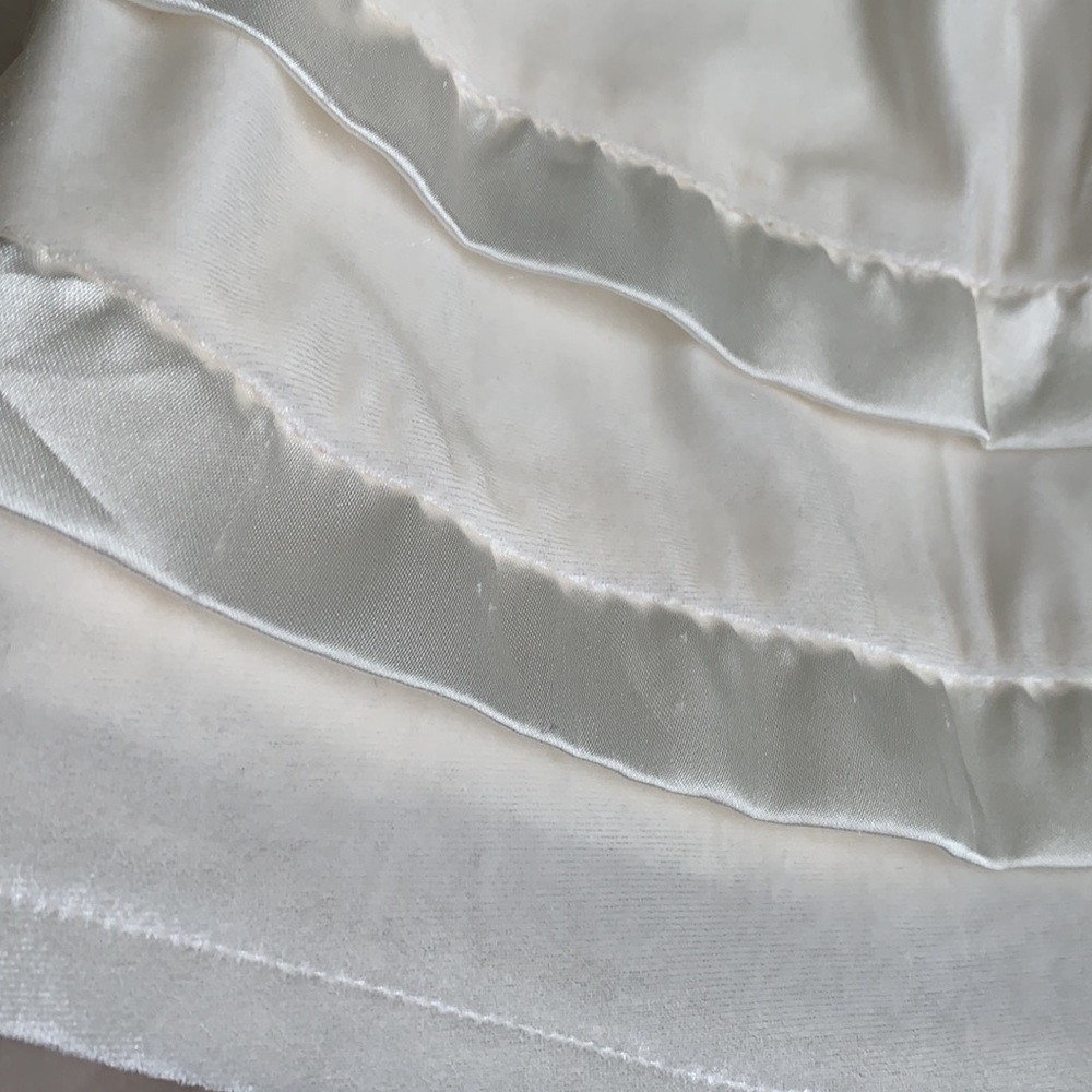 Koala Kids Ivory Velveteen Baby Girl Dress 6M Satin Trim EUC - Picture 7 of 13
